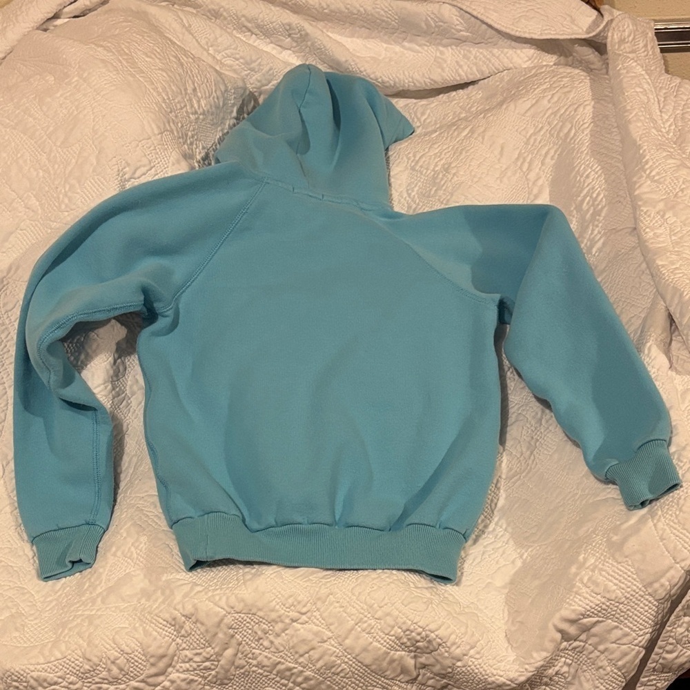 Polo Ralph Lauren Kids Aqua Hoodie with Colorful polo big pony Embroidery - Picture 6 of 6